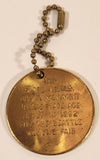 Seattle U.S.A. Space Needle Gold Tone Metal Keychain