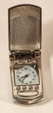 George Brand Opening Cell Phone Shaped Keychain Key Ring with Clock