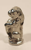 Vintage Lion Holding Castle Crest Shield Letter F 1 5/8" Heavy Metal Figurine Letter Stamp