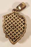 3D Lion Head Gold Tone Necklace Pendant