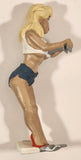 R. Demars Ganz Bottoms Up Busty Blonde Woman Vinyl Beer Can Holder