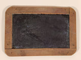 Antique School Double Sided Handheld Student 5 1/2" x 8" Personal Wood Framed Black Slate Chalkboard