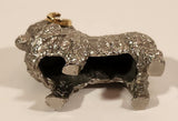 New Zealand Ram Sheep 2 1/4" Silver and Gold Tone Metal Figurine