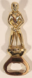 Vintage Golf Golfer Golfing Figural Gold Tone Bottle Opener