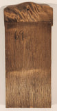 Vintage Letter File Rooster Themed Wall Mount Wood Mail Holder