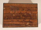 Rare Antique Regue Switzerland Engraved Wood Jewelry Music Box