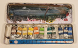 Vintage Guitar Paint Opaque Water Colour Tin Metal Container & Paint Made in Japan