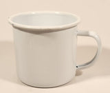 Carolans Irish Cream White 3" Enamel Metal Mug Cup With Handle