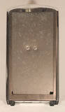 Black, Grey, and White Checkered Metal Napkin Dispenser