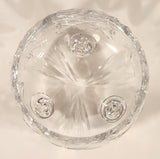 Vintage American Brilliant Pinwheel Crystal Tri-Footed 4" Glass Candy Dish Bowl