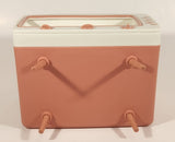 Cell Phone Holder Television Shaped Pink and White Plastic Tissue Napkin Box