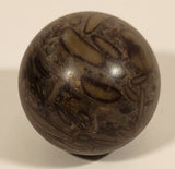 Bamboo Leaf Jasper Carved Polished Stone 2 1/4" Sphere Ball