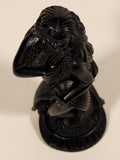 Vintage Coco Joe's Hawaii Hula Girl Dreams 5" Tall Carved Lava Rock Figurine Sculpture