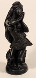Vintage Coco Joe's Hawaii Hula Girl Dreams 5 3/4" Tall Carved Lava Rock Figurine Sculpture Chip on Lei