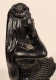 Vintage Coco Joe's Hawaii Hula Girl Dreams 5 3/4" Tall Carved Lava Rock Figurine Sculpture Chip on Lei