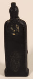 Vintage Coco Joe's Hawaii King Kamehameha I 5 1/2" Tall Carved Lava Rock Figurine Sculpture Curved Base
