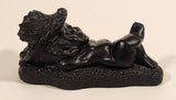 Vintage Coco Joe's Hawaii #222 Menehune Pi-Nui or The Sleepy One Laying 5 1/4" Long Carved Lava Rock Figurine