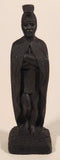 Vintage Coco Joe's Hawaii King Kamehameha I 5 1/2" Tall Carved Lava Rock Figurine Sculpture
