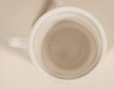 Vintage Hazel Atlas Tom And Jerry Auld Lang Syne Sheet Music 3" White Milk Glass Coffee Mug Cup