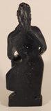 Vintage 1975 A Hip Original F-25 Hawaiian Warrior Drummer 12" Tall Carved Lava Rock Figurine Sculpture
