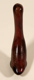 Vintage Kimberley B.C. Brown and Red Drip Glaze Duck Bird Miniature 2 7/8" Ceramic Pottery Figurine