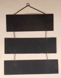 Always Kiss Me Goodnight 3 Part Chained Hanging Metal Sign