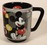 Disney Store Mickey Mouse Gosh! Oh Boy Oh My! Aw Shucks Large Embossed Ceramic Coffee Mug Cup