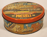 1992 Hershey's Milk Chocolate Covered Pretzels 7 1/4" Tin Metal Container