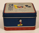Disney 75 Years With Mickey 3 3/4" Embossed Tin Metal Container
