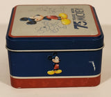 Disney 75 Years With Mickey 3 3/4" Embossed Tin Metal Container