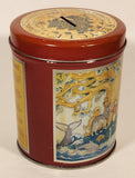 1990 Judith Ann Griffith Sunrise Publications 10 Things We Can Do To Save Our Planet 5" Tall Tin Metal Coin Bank