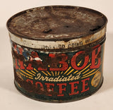 Vintage Nabob Irradiated Coffee Roaster Fresh The Same Famous Flavor Tin Metal Container
