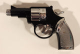 Black Plastic Gun Shaped Laser Light Flashlight with Prank Electric Shock Trigger