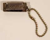 Vintage Midget Japan Miniature Wood and Metal Harmonica Keychain