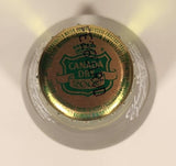Rare 2000 Canada Dry Millennium Limited Edition The Champaign of Ginger Ales 237mL Green Glass Beverage Bottle with Lid FULL