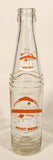 Vintage Genuine Hires Root Beer 10 Fl Oz Clear Glass Beverage Bottle