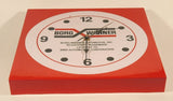 BWD Automotive Corporation Borg-Warner Automotive Red White Black 12 1/4" x 12 1/4" Plastic Advertising Wall Clock