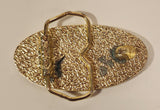 Carmacks Construction Oval  1 1/2" x 3 Metal Belt Buckle