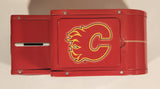 NHL Calgary Flames Ice Hockey Team Delivery Van Car Shaped Tin Metal Coin Bank
