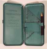 Vintage Reeve's Greyhound Set Mathematical Instruments Case Made in England