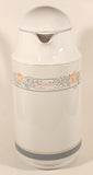 Crown Corning Thermique Apricot Grove Light Blue Pink Flower Pattern White 11" Thermal Water Pitcher Jug