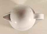 Crown Corning Thermique Apricot Grove Light Blue Pink Flower Pattern White 11" Thermal Water Pitcher Jug