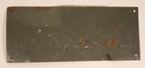 1991 Desperate Sign Co. Our Service Is Like A Sore Peter You Just Can't Beat It Red and White 3" x 7 1/4" Tin Metal Joke Sign