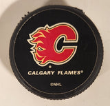 Inglasco NHL Calgary Flames Mini Sticks Black Plastic Hockey Puck