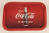 2018 Drink Coca Cola In Bottles 9 1/4" x 13 1/2" Metal Beverage Serving Tray