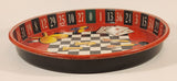 Vintage Casino Gambling Tabletop Games 13" Metal Beverage Serving Tray