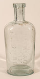 Antique Fellows & Co Chemists St. John N.B. 7 3/4" Tall Embossed Glass Medicine Bottle