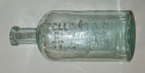 Antique Fellows & Co Chemists St. John N.B. 7 3/4" Tall Embossed Glass Medicine Bottle