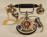 Vintage French Style Petite Telephone Series Fragonard Like Man and Woman Rotary Phone