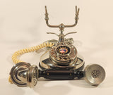 Vintage French Style Petite Telephone Series Fragonard Like Man and Woman Rotary Phone